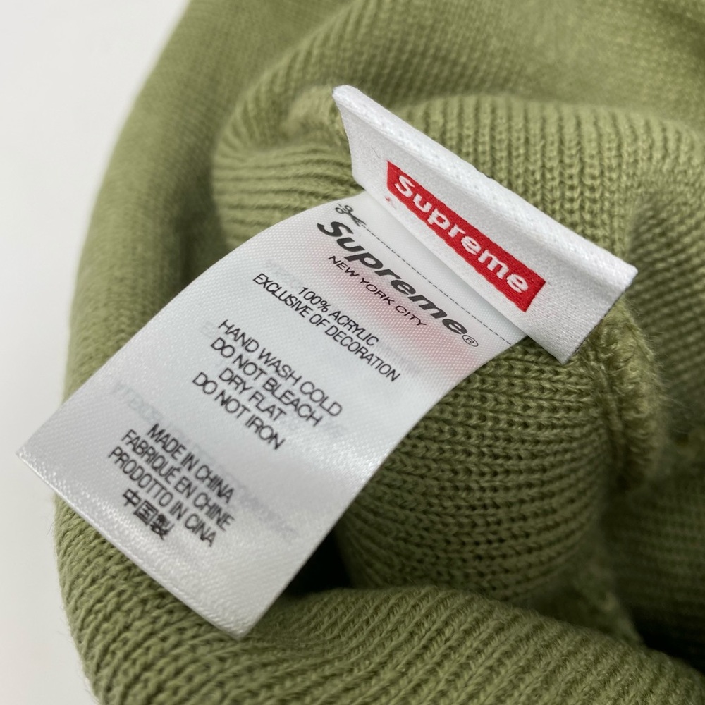 SUPREME Timberland Radar Beanie Hat Olive Green - Picture 8 of 11